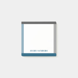 Bloco De Notas Limite Simples de Nome de Negrito Moderno