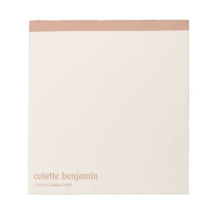 Bloco De Notas Limpador Minimalista Antigo Laranja & Pêssego Páli