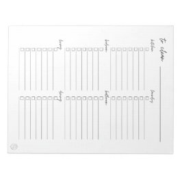 Bloco De Notas Limpando Lista a Fazer por Sala
