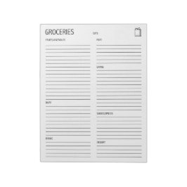 Bloco De Notas Limpar + Lista de compras simples