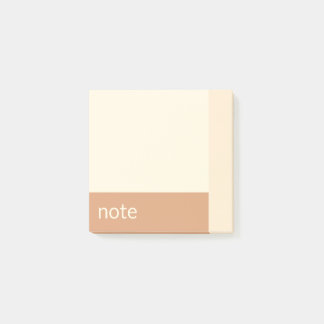 Bloco De Notas Limpar Tan e Creme Personalizáveis