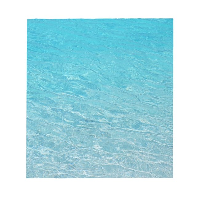 Bloco De Notas Limpo das ondulações do mar azul (Frente)