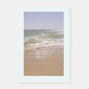 Bloco De Notas Linda cena do oceano de praia