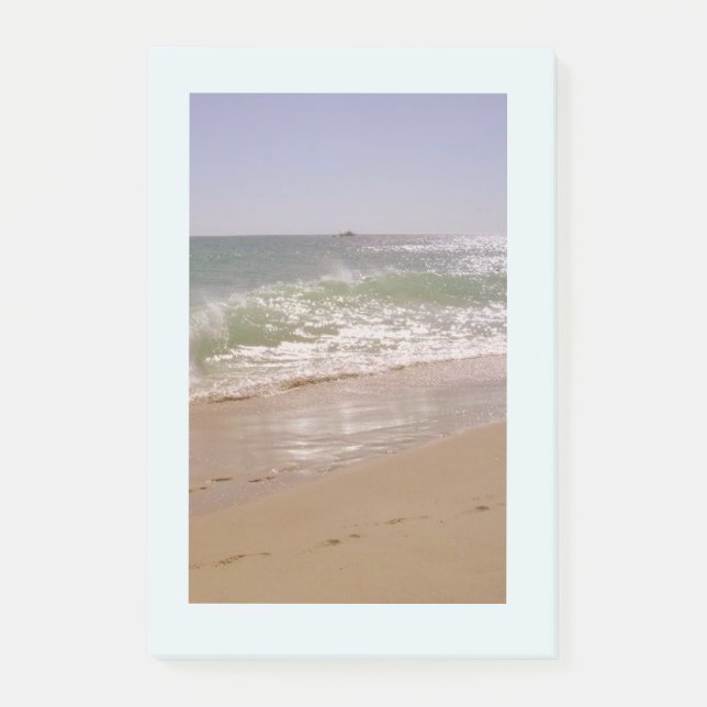 Bloco De Notas Linda cena do oceano de praia (Frente)