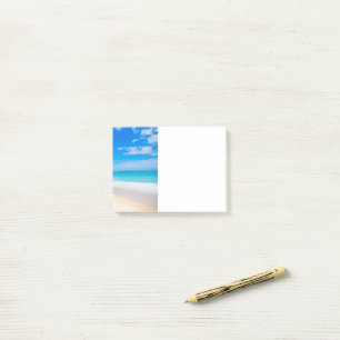Bloco De Notas Linda Foto Sunny Tropical Beach