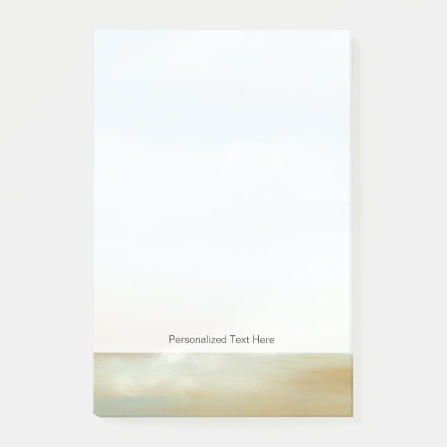 Bloco De Notas Linda paisagem com nuvens Fluffy (Frente)