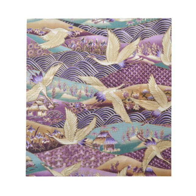 Bloco De Notas Lindas gruas japonesas (Frente)