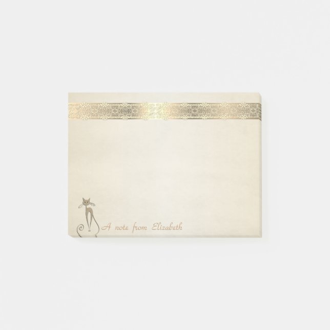 Bloco De Notas Lindo Adorável  Elegante com Renda,Gato (Frente)