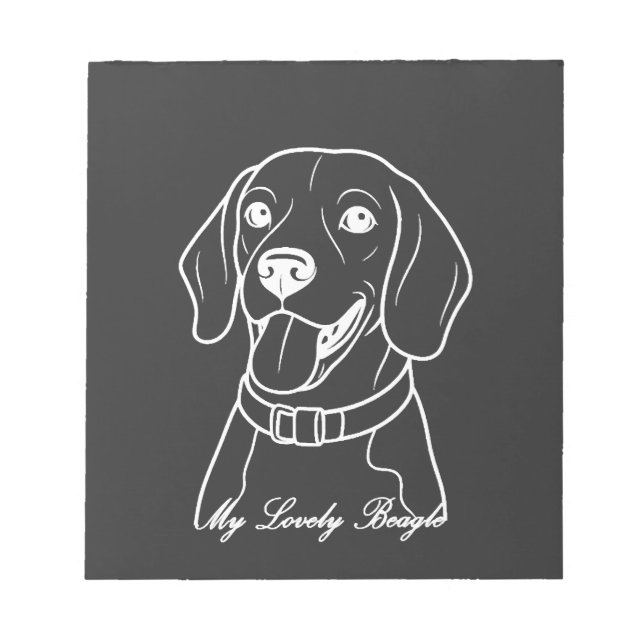 Bloco De Notas Lindo Beagle (Frente)