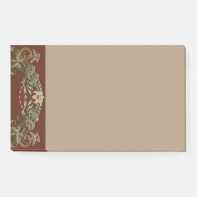 Bloco De Notas Lindo Novo Floral Com Lírio (Frente)
