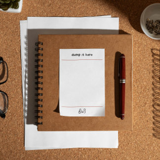 Bloco De Notas Lindo urso despeje aqui 