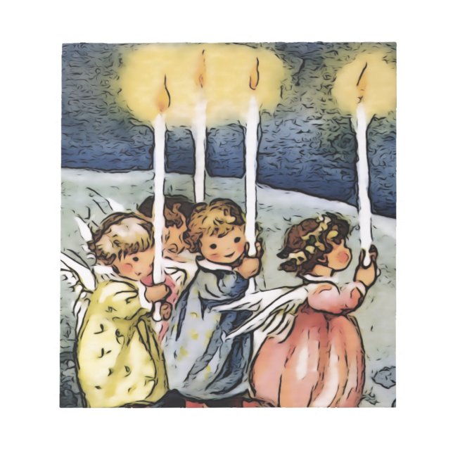 Bloco De Notas Lindos anjos (Frente)