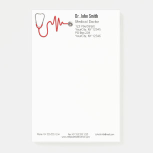 Bloco De Notas Linha de pulsação médica ECG Wave EKG