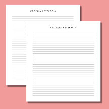 Linhas brancas negras clássicas e pequenas