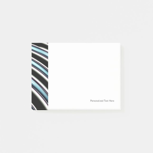 Bloco De Notas Linhas curvadas perto acima de um Fractal (Frente)