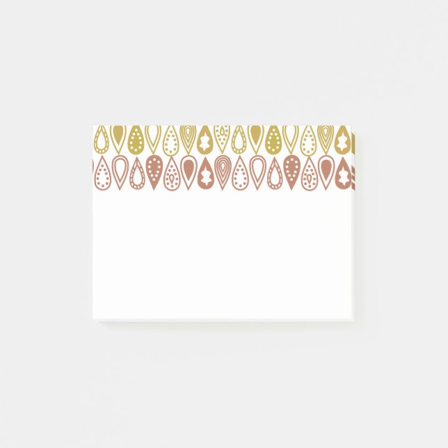 Bloco De Notas Linhas de Boho (Frente)