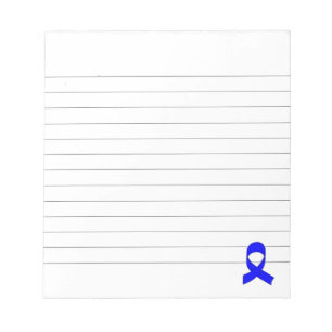 Bloco De Notas Linhas de Desenho de Fita Azul