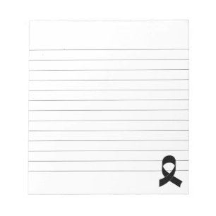 Bloco De Notas Linhas de Desenho em Fita Preta