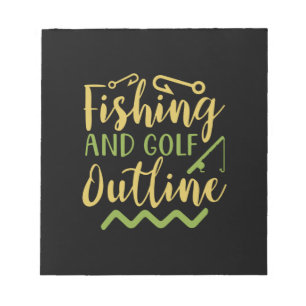 Bloco De Notas Linhas De Pesca E Golfe