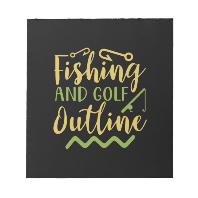 Bloco De Notas Linhas De Pesca E Golfe (Frente)