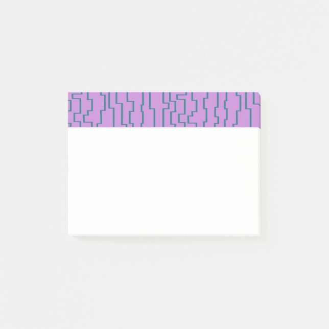 Bloco De Notas Linhas do Circuito Teal (Frente)