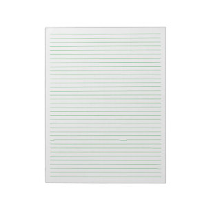 Bloco De Notas Linhas Verdes - Colégio Vinculado Documento Ofici