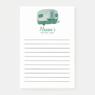 Bloco De Notas Lista Comprar A FAZER do Comprador de Trailer Vint