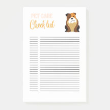 LISTA CUIDADOS DE PET A FAZER