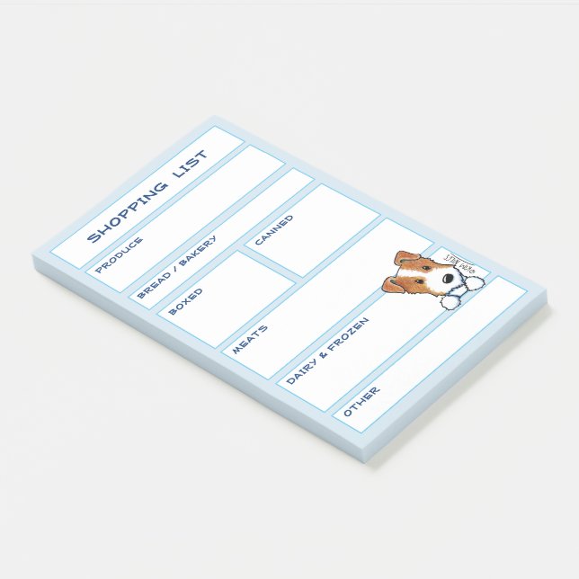 Bloco De Notas Lista de Cachorros JRT (Inclinado)