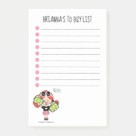 Bloco De Notas Lista de compra personalizada Redhead