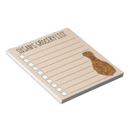 Bloco De Notas Lista de Compradas da Grocería de Drumstick da per