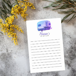 Bloco De Notas Lista de Compras A FAZER de Campanha do Reboque Vi