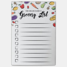 Lista de compras de caixas de verificação rabiscad