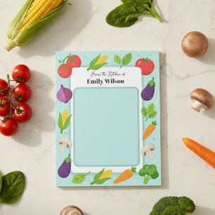 Bloco De Notas Lista de Compras de Receitas da Cozinha do Jardim