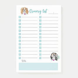Bloco De Notas Lista de compras| postar| Cavalier design