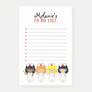 Bloco De Notas lista de DOCINHOS do NURSE kawaii a fazer