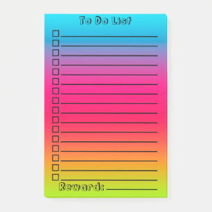 Bloco De Notas Lista de Gradação de Corte a Fazer Azul a rosa