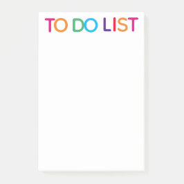 Bloco De Notas Lista de Tarefas Brilhante Multicolorida 10,2 x 15