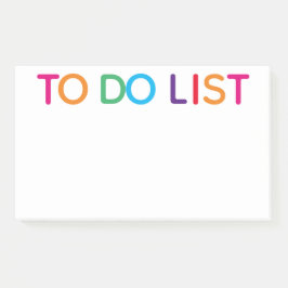 Bloco De Notas Lista de Tarefas Colorida 10 x 6