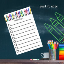 Lista de Tarefas Colorida com Giz Pastel