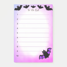 Lista de Tarefas com morcegos voadores de Hallowee