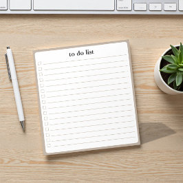Bloco De Notas Lista de Tarefas de Trigo Organizador Minimalista 