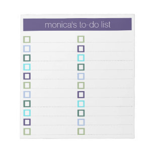 Bloco De Notas Lista de Tarefas - Design Colorido Moderno