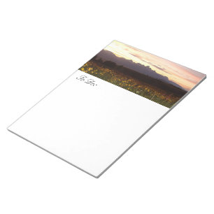 Bloco De Notas Lista de tarefas do pôr do sol de Teton