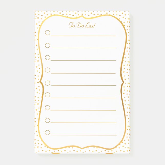 Bloco De Notas Lista de Tarefas Elegante (Frente)