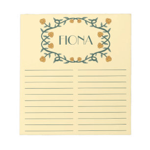 Bloco De Notas Lista de Tarefas Pendentes de Compra de Rosa PERSO