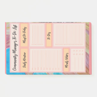 Bloco De Notas Lista de Tarefas Pendentes do Community Manager