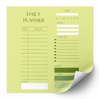 Bloco De Notas Lista de Tarefas Pendentes do Planejador Diário Ve