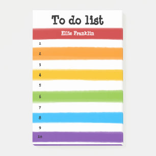 Bloco De Notas Lista de Tarefas Personalizadas com Listras de Arc