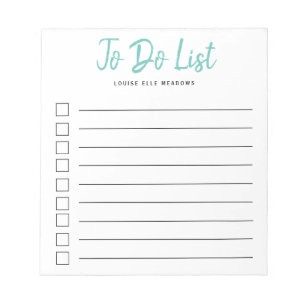 Bloco De Notas Lista de Tarefas Personalizadas com Pincel Vincula